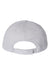 Valucap Hats VC200 Mens Brushed Twill Adjustable Hat Light Grey Flat Back