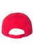 Valucap Hats VC200 Mens Brushed Twill Adjustable Hat Red Flat Back