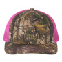 Richardson Mens Printed Snapback Trucker Hat - Realtree Edge/Neon Pink - NEW