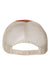 Richardson Hats 111 Mens Garment Washed Snapback Trucker Hat Texas Orange/Khaki Flat Back