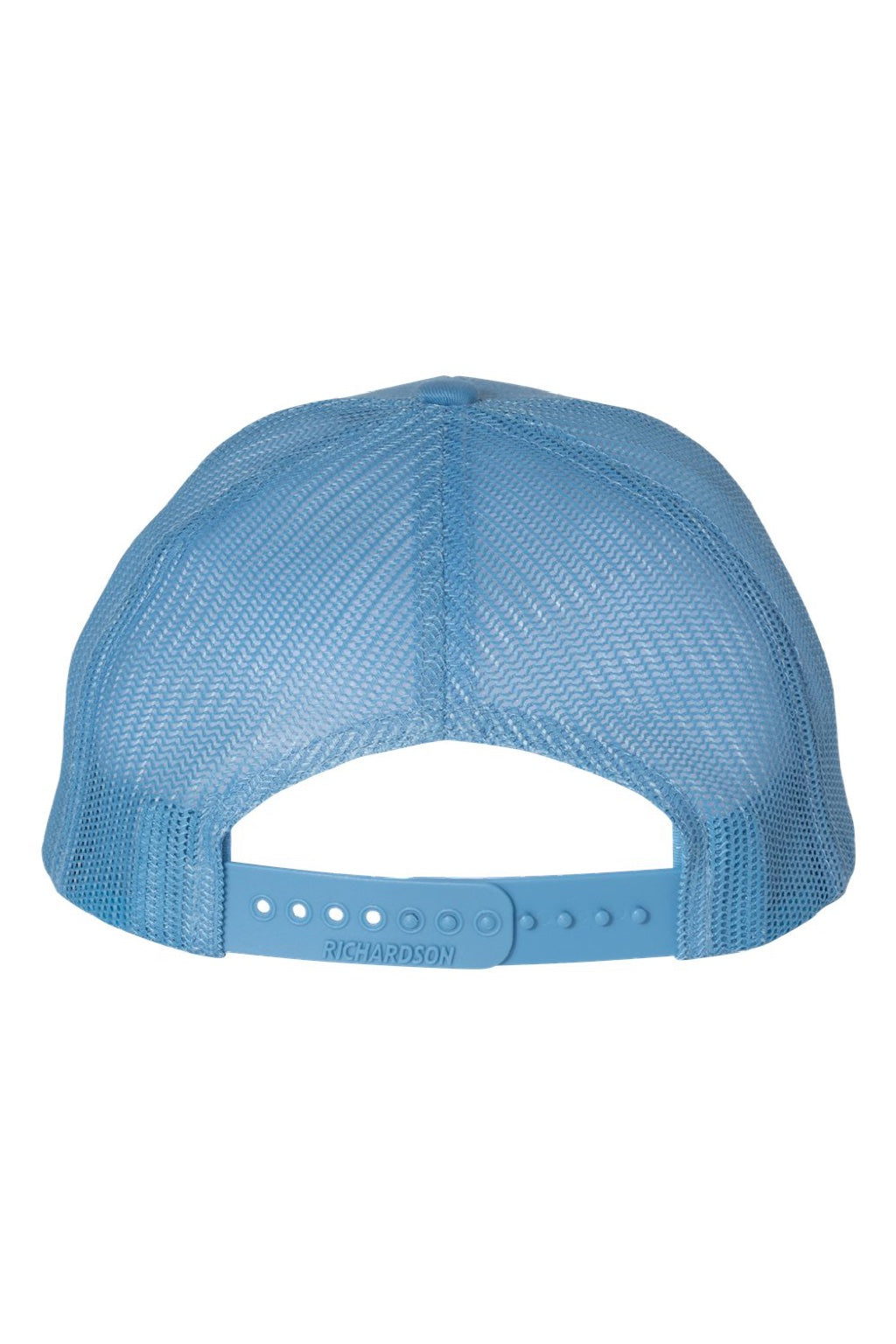 Richardson Hats 112 Mens Snapback Trucker Hat Columbia Blue Flat Back