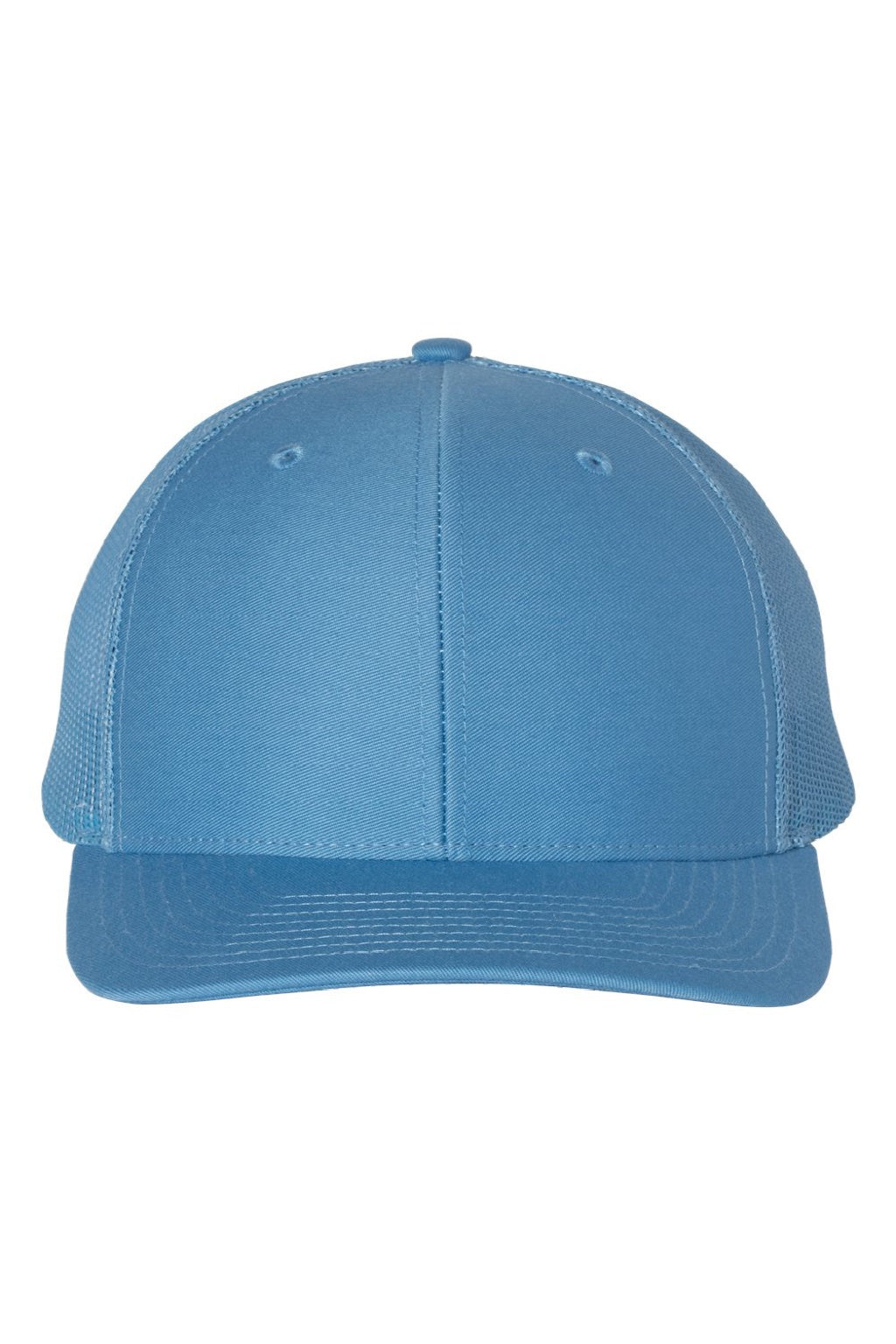Richardson Hats 112 Mens Snapback Trucker Hat Columbia Blue Flat Front