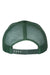 Richardson Hats 112 Mens Snapback Trucker Hat Dark Green Flat Back