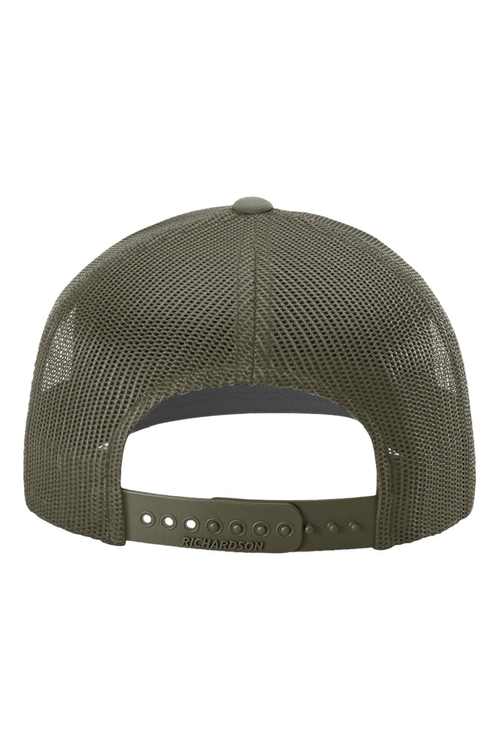 Richardson Hats 112 Mens Snapback Trucker Hat Loden Green Flat Back