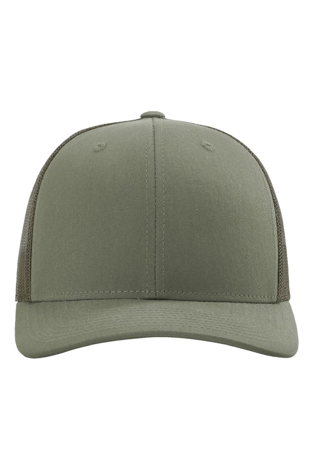 Richardson Hats 112 Mens Snapback Trucker Hat Loden Green Flat Front