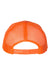 Richardson Hats 112 Mens Snapback Trucker Hat Orange Flat Back