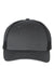 Richardson Hats 115 Mens Snapback Trucker Hat Charcoal Grey/Black Flat Front
