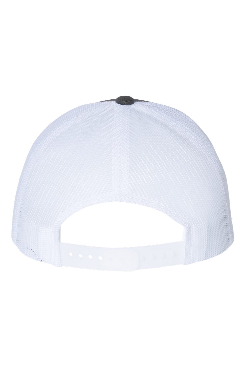 Richardson Hats 115 Mens Snapback Trucker Hat Charcoal Grey/White Flat Back
