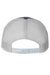 Richardson Hats 115 Mens Snapback Trucker Hat Heather Navy Blue/Silver Grey Flat Back