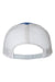Richardson Hats 115 Mens Snapback Trucker Hat Heather Royal Blue/Silver Grey Flat Back
