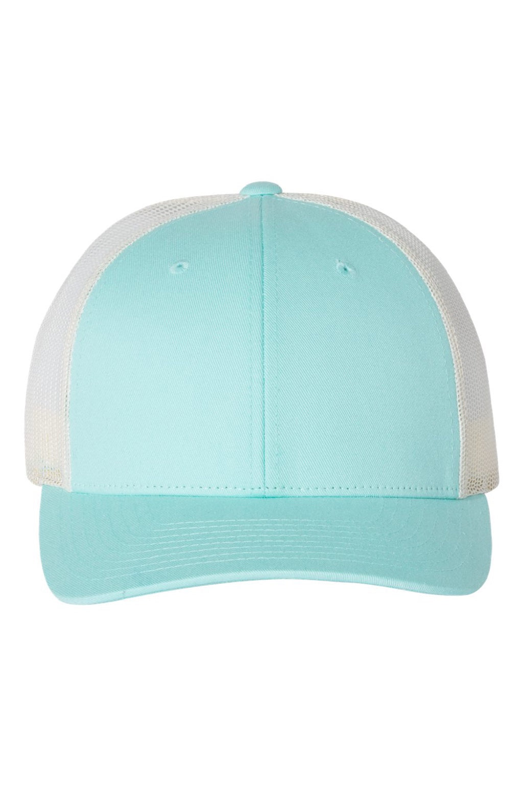 Richardson Hats 115 Mens Snapback Trucker Hat Aruba Blue/Birch Flat Front