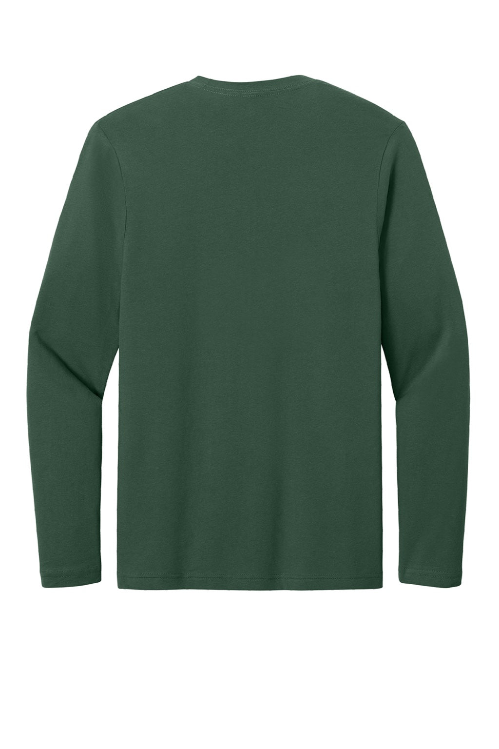 Gildan 64400 Mens Softstyle Long Sleeve Crewneck T-Shirt Fan Dark Green Flat Back
