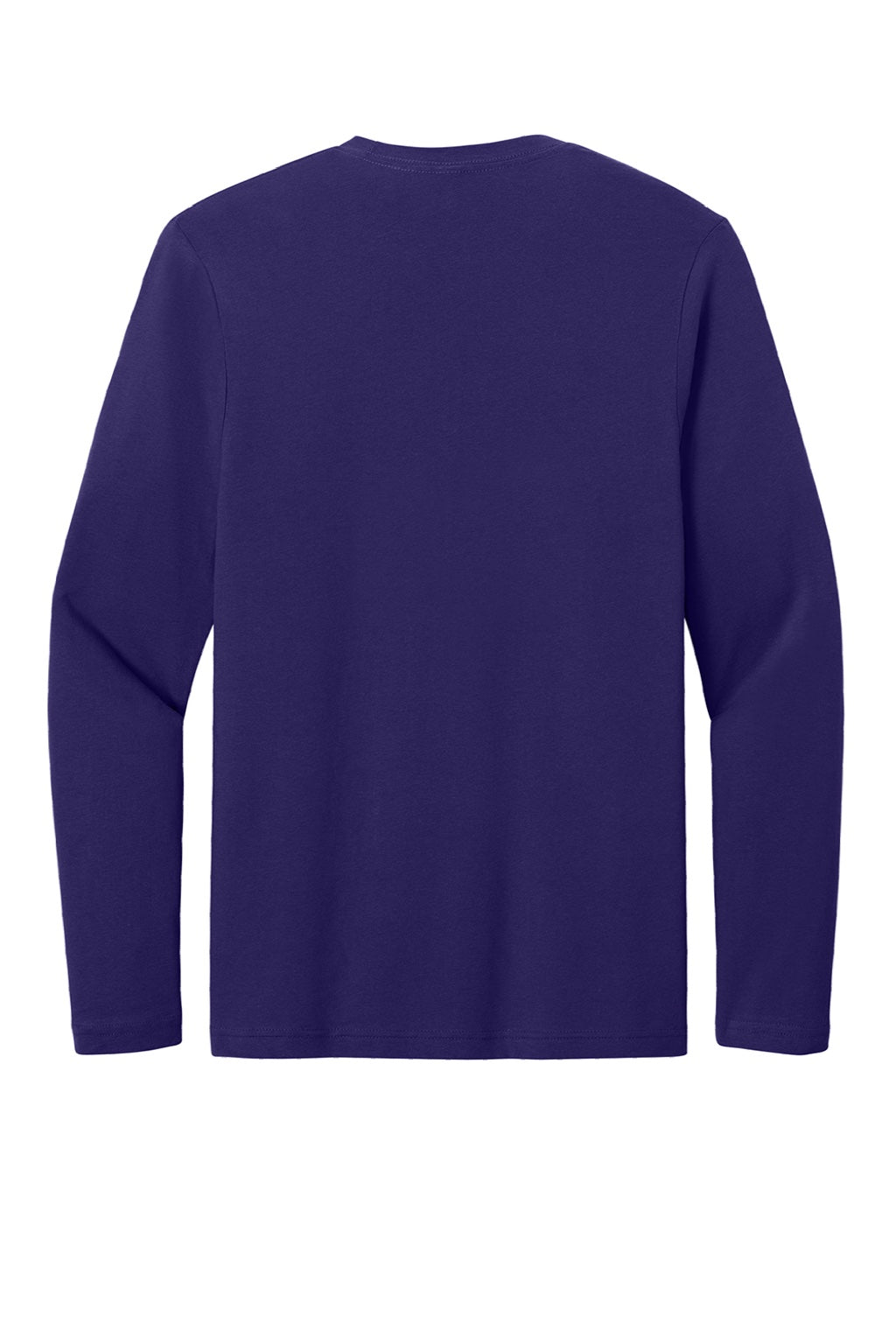 Gildan 64400 Mens Softstyle Long Sleeve Crewneck T-Shirt Fan Dark Purple Flat Back
