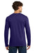 Gildan 64400 Mens Softstyle Long Sleeve Crewneck T-Shirt Fan Dark Purple Model Back