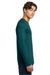Gildan 64400 Mens Softstyle Long Sleeve Crewneck T-Shirt Fan Marine Green Model Side