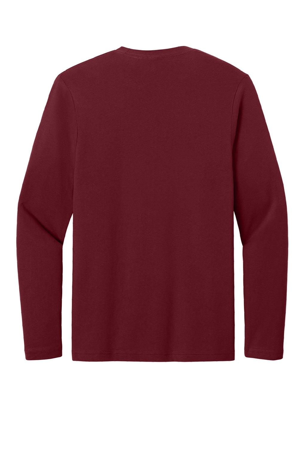 Gildan 64400 Mens Softstyle Long Sleeve Crewneck T-Shirt Garnet Red Flat Back