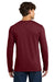 Gildan 64400 Mens Softstyle Long Sleeve Crewneck T-Shirt Garnet Red Model Back