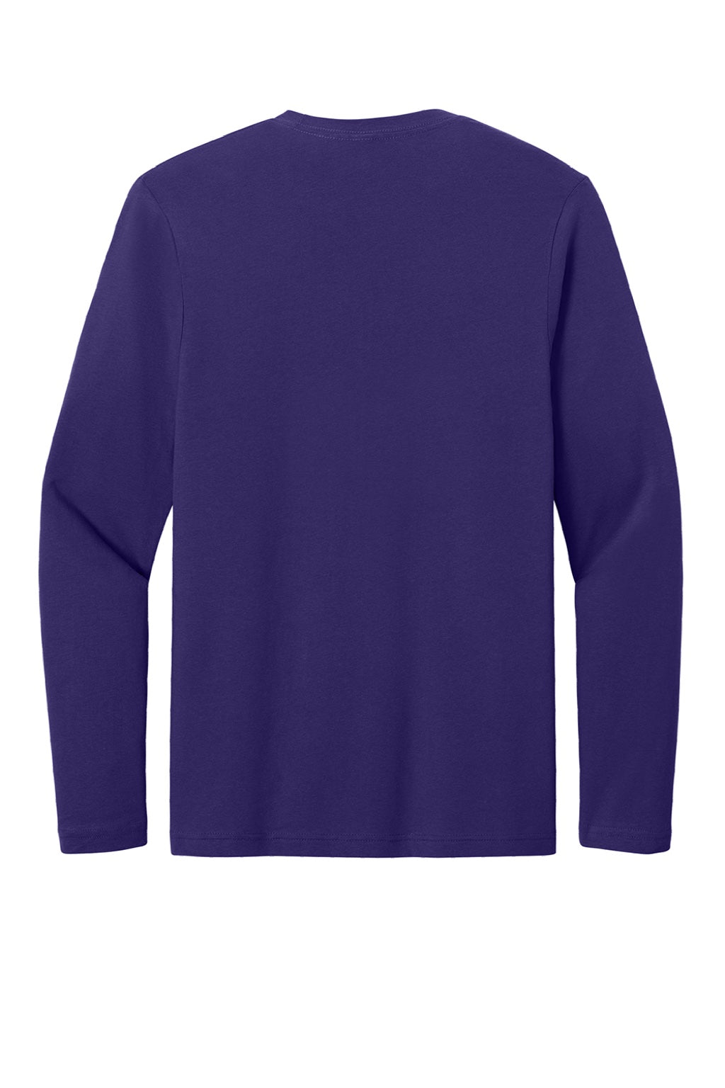 Gildan 64400 Mens Softstyle Long Sleeve Crewneck T-Shirt Purple Flat Back