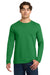 Gildan 64400 Mens Softstyle Long Sleeve Crewneck T-Shirt Turf Green Model Front