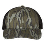 Richardson Hats Mens Garment Washed Printed Snapback Trucker Hat - Mossy Oak Bottomland/Black
