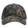 Richardson Hats Mens Garment Washed Printed Snapback Trucker Hat - Mossy Oak Country DNA/Black