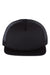 Richardson Hats 113 Mens Foamie Snapback Trucker Hat Black Flat Front