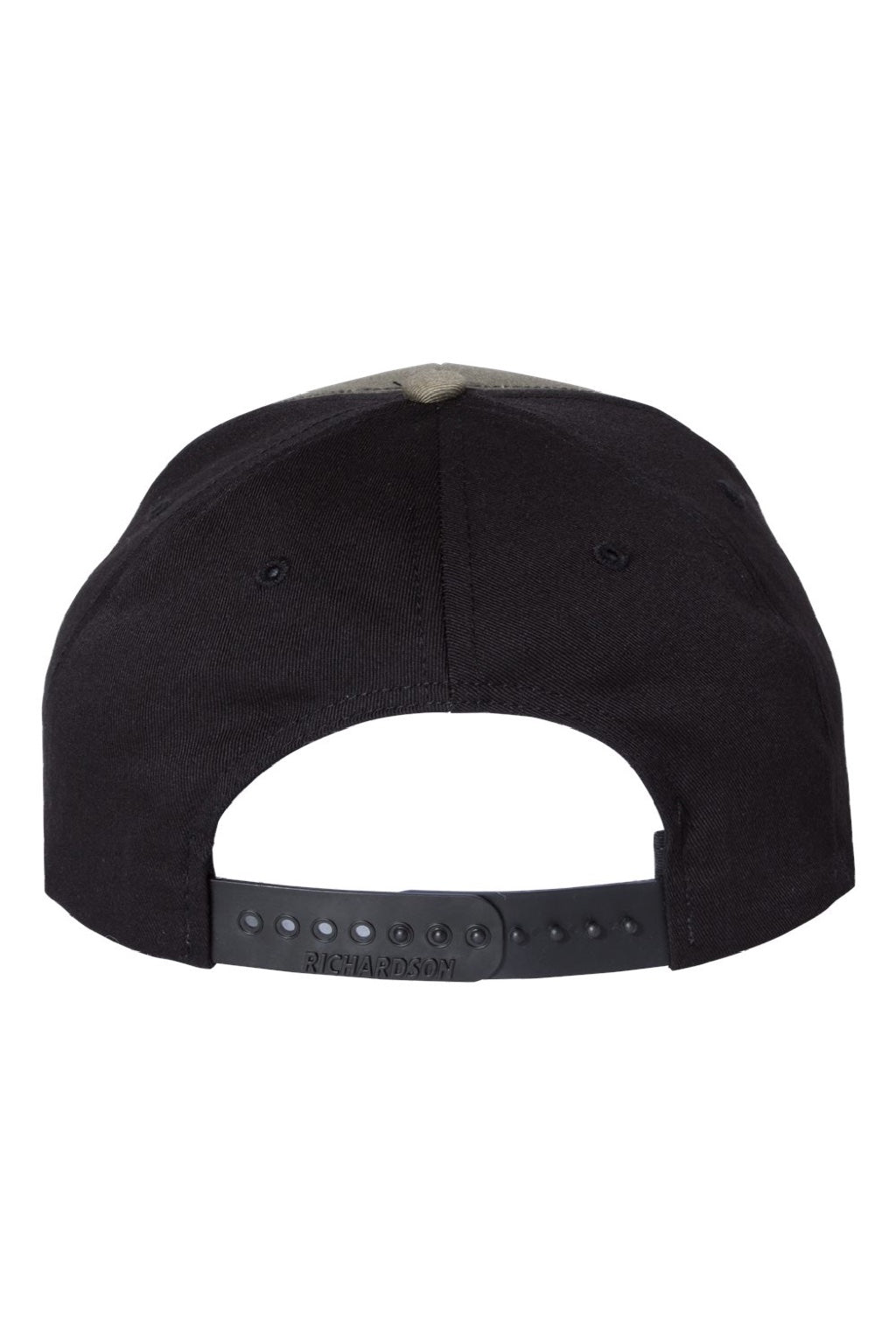 Richardson Hats 312 Mens Twill Back Snapback Trucker Hat Loden Green/Black Flat Back