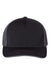 Richardson Hats 172 Mens Pulse Sportmesh R-Flex Stretch Fit Hat Black/Charcoal Grey Flat Front