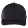 Richardson Hats Mens Pulse Sportmesh R-Flex Stretch Fit Hat - Black/Charcoal Grey