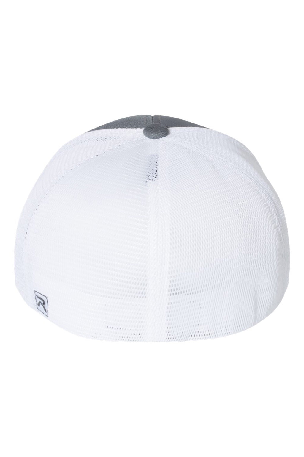 Richardson Hats 172 Mens Pulse Sportmesh R-Flex Stretch Fit Hat Charcoal Grey/White Flat Back