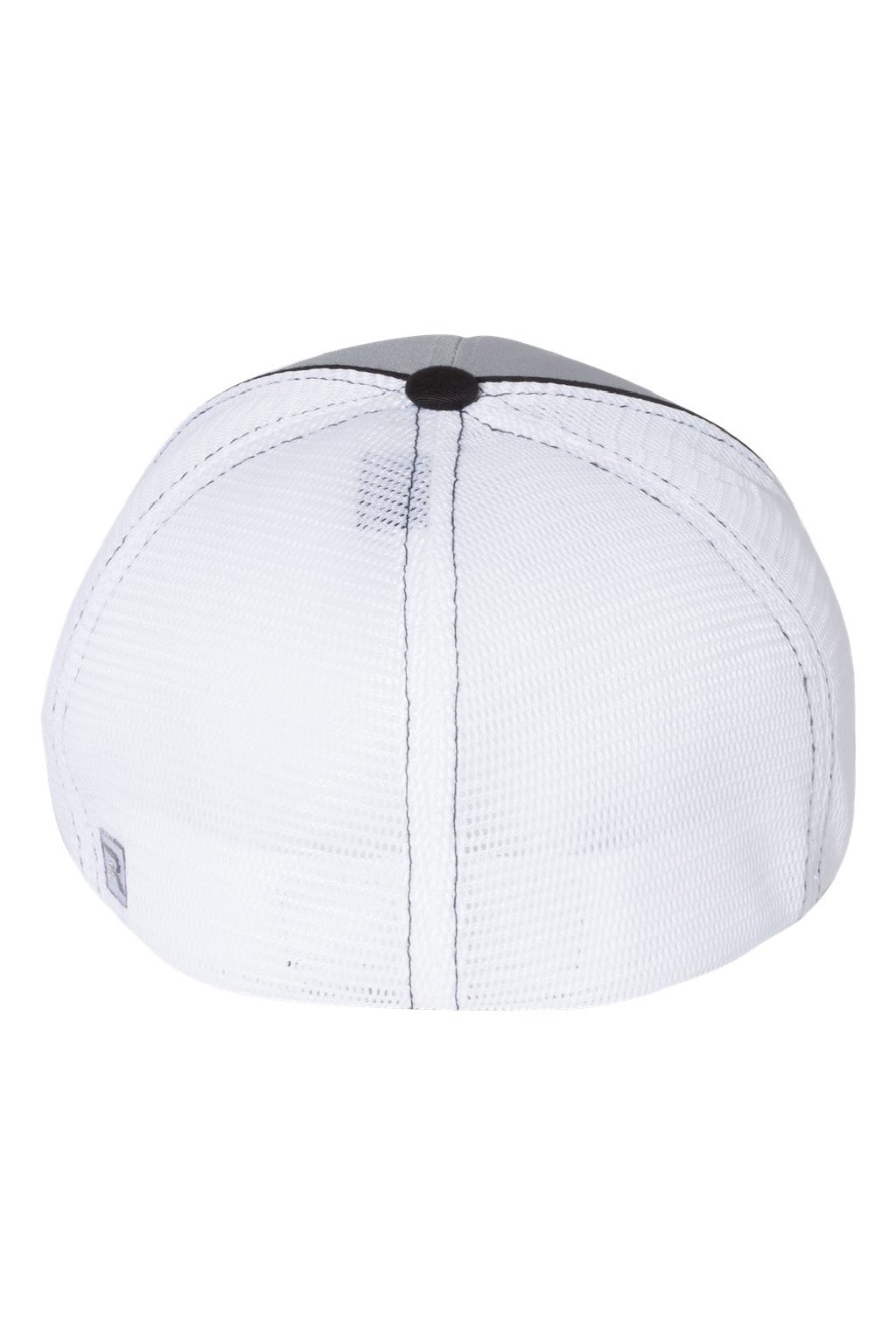 Richardson Hats 172 Mens Pulse Sportmesh R-Flex Stretch Fit Hat Grey/White/Black Flat Back