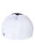 Richardson Hats 172 Mens Pulse Sportmesh R-Flex Stretch Fit Hat Navy Blue/White Flat Back