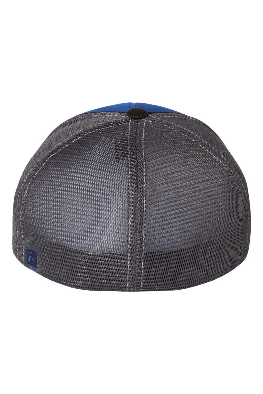 Richardson Hats 172 Mens Pulse Sportmesh R-Flex Stretch Fit Hat Royal Blue/Charcoal Grey/Black Flat Back