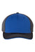 Richardson Hats 172 Mens Pulse Sportmesh R-Flex Stretch Fit Hat Royal Blue/Charcoal Grey/Black Flat Front