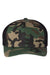 Richardson Hats 110 Mens R-Flex Stretch Fit Trucker Hat Army Camo/Black Flat Front