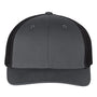 Richardson Hats Mens R-Flex Stretch Fit Trucker Hat - Charcoal Grey/Black