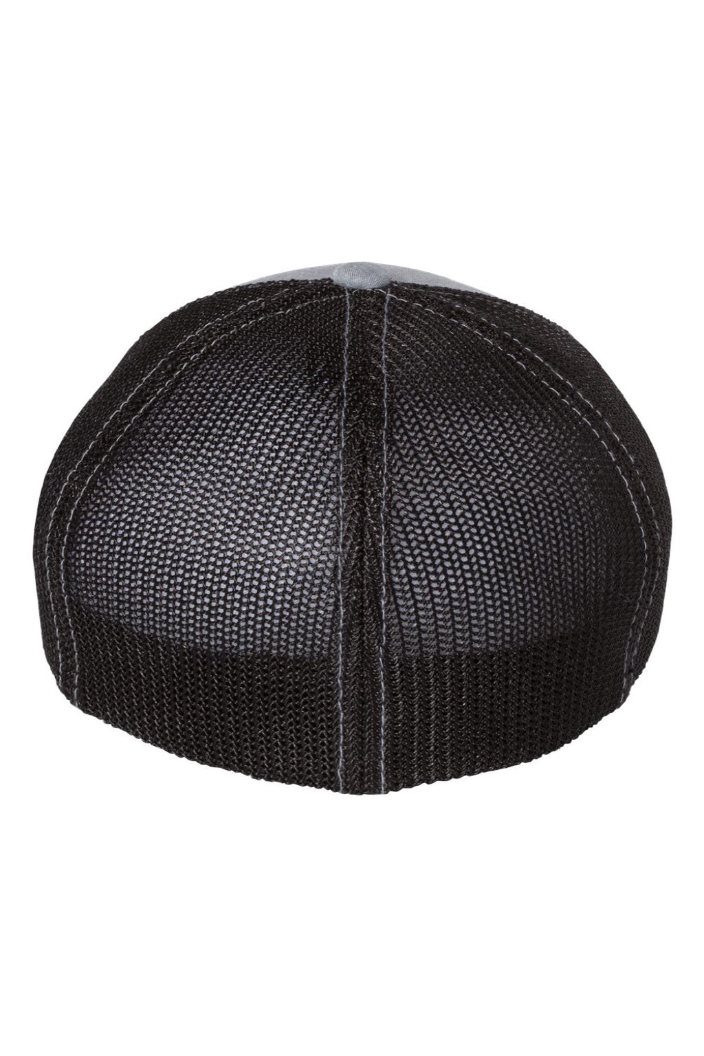 Richardson Hats 110 Mens R-Flex Stretch Fit Trucker Hat Heather Grey/Black Flat Back