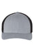 Richardson Hats 110 Mens R-Flex Stretch Fit Trucker Hat Heather Grey/Black Flat Front