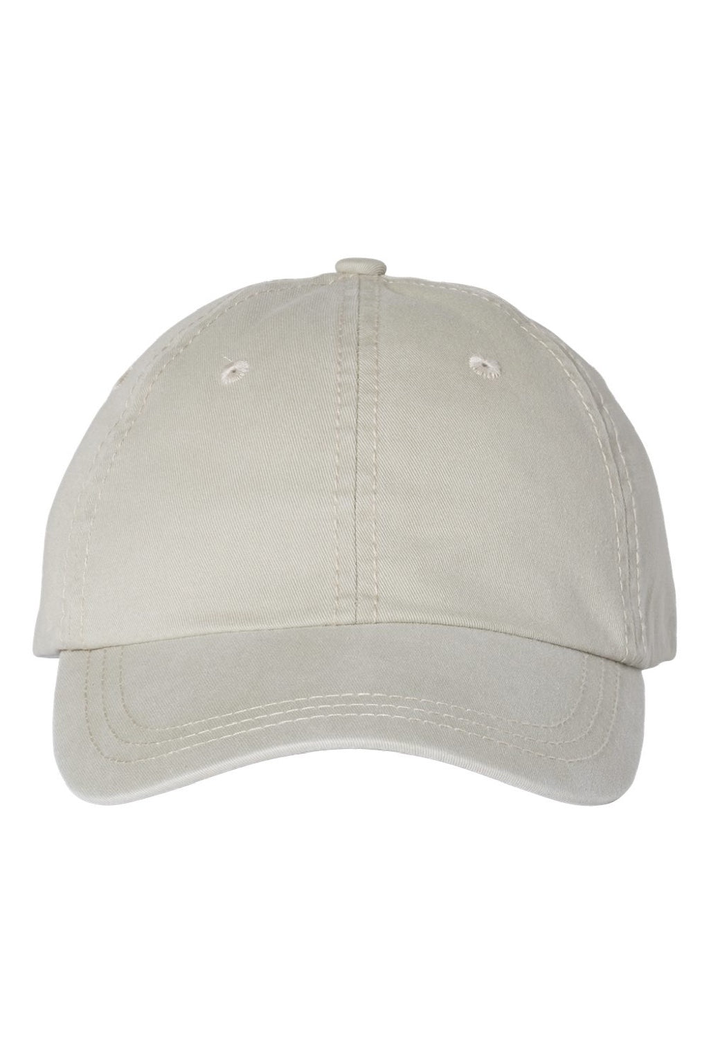 Valucap Hats SP500 Mens Pigment Dyed Adjustable Hat Stone Flat Front
