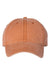 Valucap Hats SP500 Mens Pigment Dyed Adjustable Hat Texas Orange Flat Front