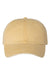 Valucap Hats SP500 Mens Pigment Dyed Adjustable Hat Mustard Yellow Flat Front