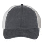 Valucap Hats Mens Pigment Dyed Snapback Trucker Hat - Black/Stone Grey