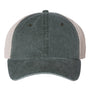 Valucap Hats Mens Pigment Dyed Snapback Trucker Hat - Forest Green/Stone