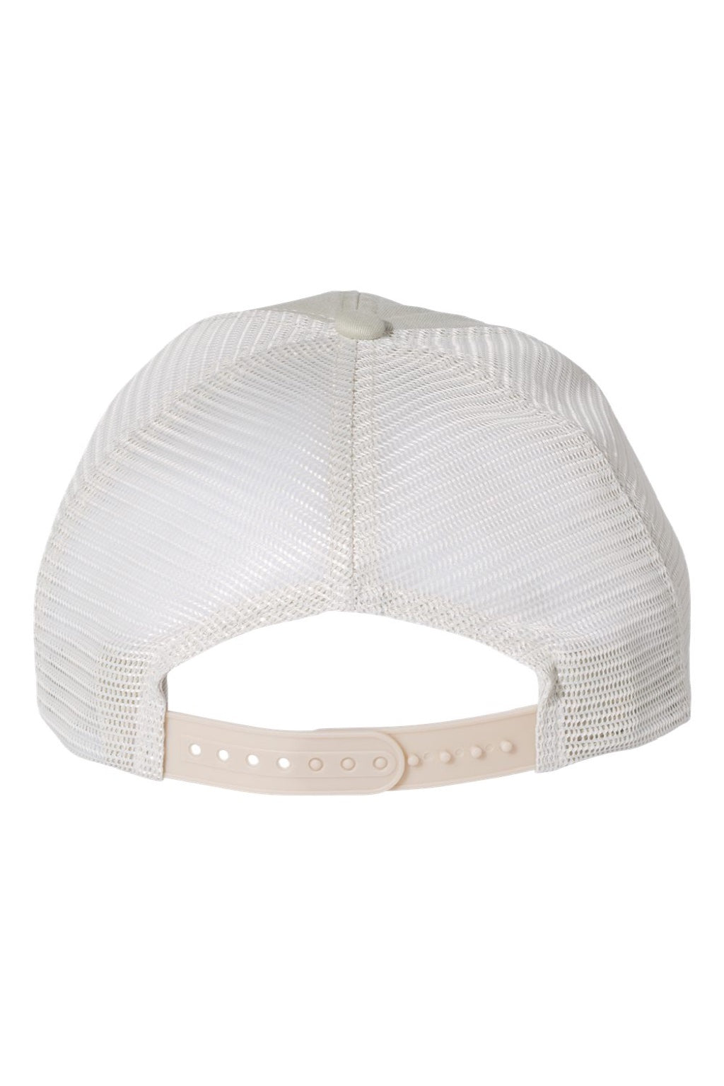 Valucap Hats SP510 Mens Pigment Dyed Snapback Trucker Hat Stone Flat Back