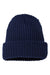 Sportsman Hats SP90 Unisex Chunky Cuffed Beanie Navy Blue Flat Front