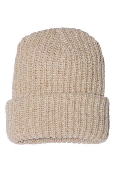 Sportsman Hats SP90 Unisex Chunky Cuffed Beanie Oatmeal Flat Front