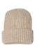 Sportsman Hats SP90 Unisex Chunky Cuffed Beanie Oatmeal Flat Front