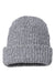 Sportsman Hats SP90 Unisex Chunky Cuffed Beanie Grey/White Speckled Flat Front