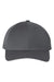 Yupoong Hats 6789M Mens Premium Curved Visor Snapback Hat Dark Grey Flat Front
