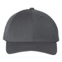 Yupoong Mens Premium Curved Visor Snapback Hat - Dark Grey - NEW
